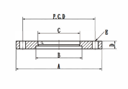 ISO Bolted Flange Tapped
