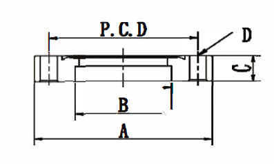 CF Nonrotatable Bored Flange