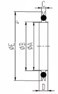 ISO Centering Ring with Outer Ring and Oring