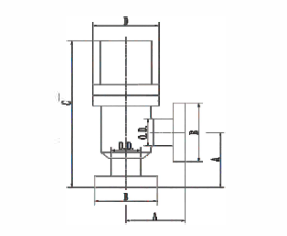 CF Pneumatic Angle Vacuum Valve