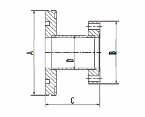 Переходник ISO-CF переходной конический